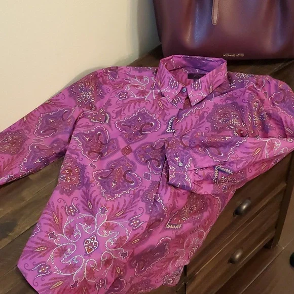 J Crew Re-Imagined Liberty Fabric Paisley Puff Sleeve Shirt - Picture 2 of 13